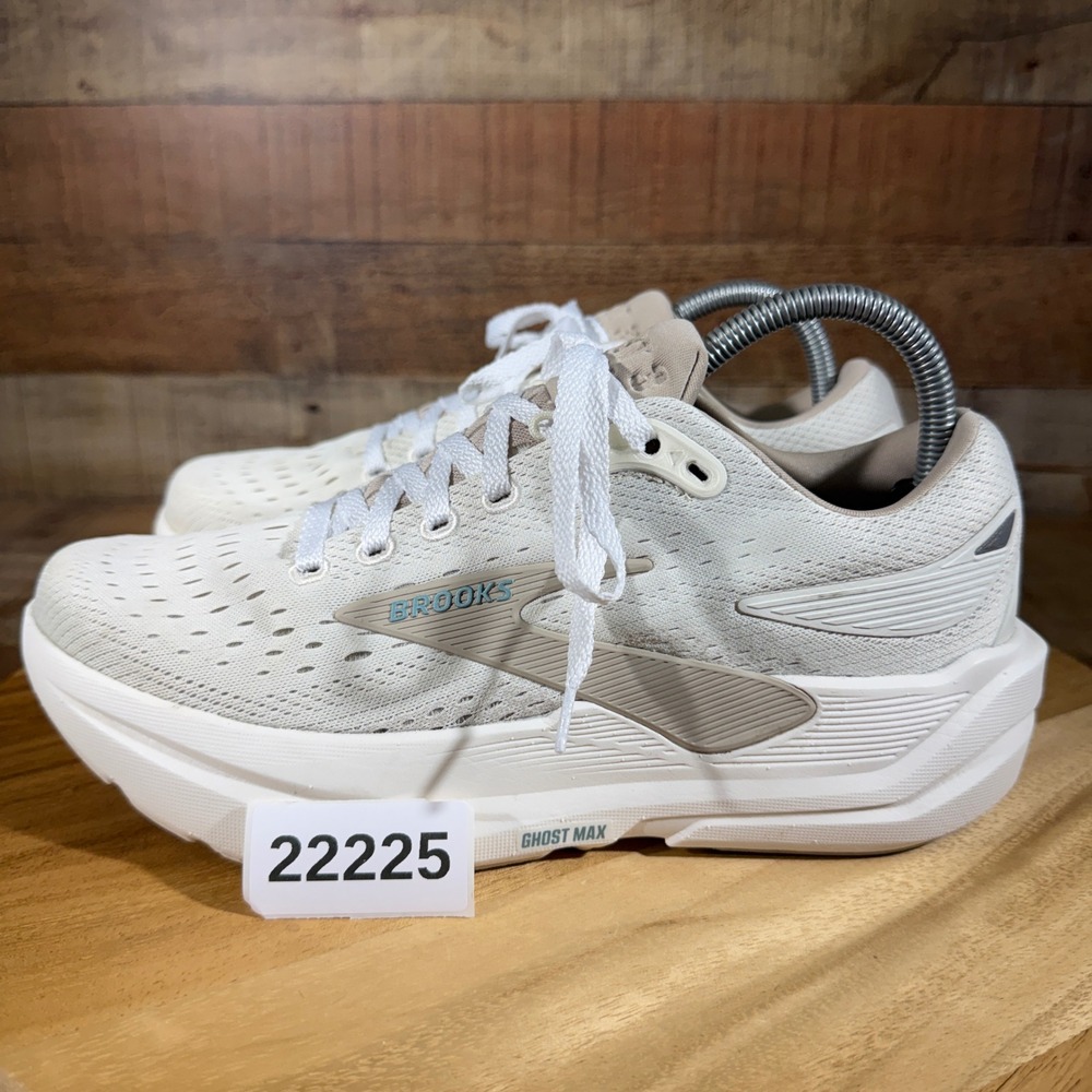 Brooks Ghost 3 Max Running Shoes Womens 9 Cream Tan Neutral Cushioned Sneakers